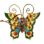 Schmetterling, Deko, Cloisonne Emaille, 0382